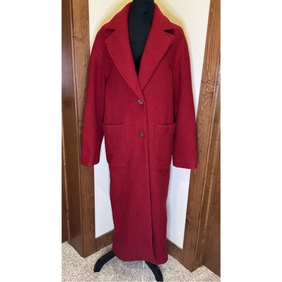 FINAL MARKDOWN! Banana Republic Red Martina Wool Bouclé Coat - Multiple Sizes🔹 - Picture 9 of 16